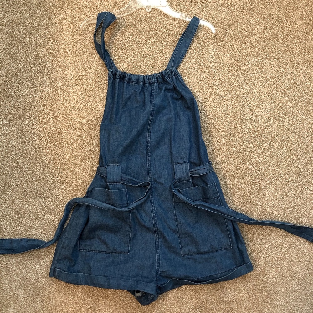 Dark Chambray Romper